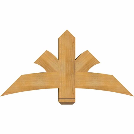 Ekena Millwork Davenport Rough Sawn Timber Gable Bracket, Western Red Cedar, 48"W x 24"H x 6"D x 6"F, 12/12 Pitch GBW048X24X0606DAV00RWR